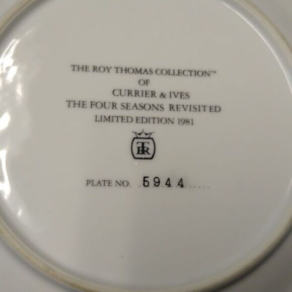 Vintage Roy Thomas Collection Currier & Ives 1981 Four Seasons 5944 - Picture 9 of 14